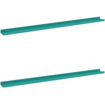 Vidaxl - Wall Shelves 2 pcs Blue 115x9x3 cm Blue