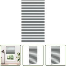 VidaXL Zebrarollo Dunkelgrau 130x230cm Stoffbreite 125,9 cm Polyester