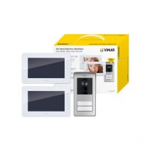 Kit Video 7'' Vivavoce Bifamiliare con Videocitofono Vimar Elvox - K42911