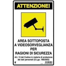 Videosorveglianza Schild Aus Polionda 30 X 20 Cm