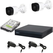 Videoüberwachung kit 2 kameras 2 mpx Dahua dvr 4 kanäle hd 500GB