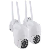 Außenkameras - Dio Connected Home - Set Von 2 - Dualband Kabelgebunden Drehbar - 4mp