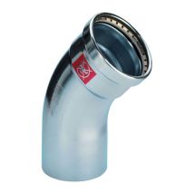 Viega - Arc Prestabo 597702 88,9 mm, 45 degrés, acier non allié, SC-Contur, extrémité d&39insertion