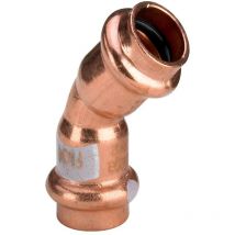 Bogen 45 Grad mit sc Profipress s 4526 in 35mm Kupfer - Viega