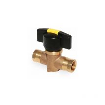 Viega - Easytop Freiflussventil 2242.2 in Rp1/2' ig Rotguss 606299