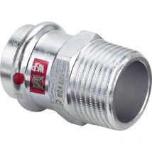 Viega Prestabo Übergangsstück 704810 42 mm x r 1 1/4, Stahl unlegiert, SC-Contur, Mehrkant