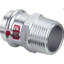 Viega Italia Srl - Viega Übergangsstück Prestabo Stahl verzinkt ag m SC-Contur 28mmx3/4
