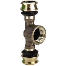 T-Stück mit sc Raxofix 5317 in 40mmxRp3/4x40mm Siliziumbronze - Viega