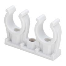 Viega Rohr-Clip 100186 22 mm, Kunststoff, doppelt