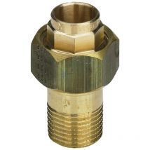 Viega Rohrverschraubung 109042 18 mm x r 1/2, Rotguss/Siliziumbronze, konisch dichtend
