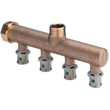 Viega - Pressfitting Sanfix p 2126.05 Verteiler 4-fach 16mm x 3/4'