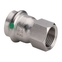 Viega Adaptateur Sanpress Inox 436643 28mmxRp 3/4, acier inoxydable, polygonale, SC-Contur