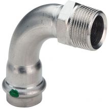 Viega - Bogen 90 Grad mit sc Sanpress Inox 2314 in 54mm x R2 Edelstahl