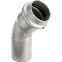 Viega Bogen i/a 45° Sanpress Inox Edelstahl 35mm - Edelstahl