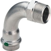 Viega Italia Srl - Viega Sanpress Inox Bogen 436902 18mmxr 1/2, 90grad, Stahl Nichtrostend, Sc-contur