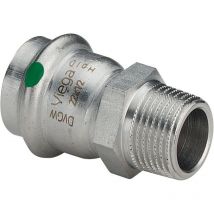 Sola - Viega Sanpress Inox Übergangsstück 436476 18mmxR 3/4, Stahl nichtrostend, Mehrkant, SC-Contur