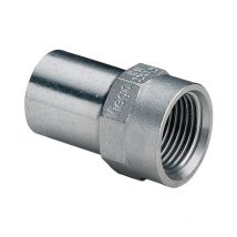 Viega - Sanpress Inox Einsteckstück 436872 42mmxRp 1 1/2, Stahl nichtrostend, Mehrkant