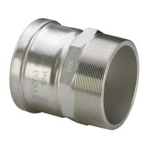 Viega - Sanpress Inox xl 483128 88,9 mm x r 3, acier inoxydable, polygone, SC-Contur