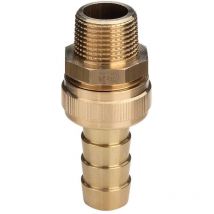 Viega Standrohrverschraubung 1832 Mutter mit Mehrkant in 1 1/4 Zoll x R1 1/2 Messing