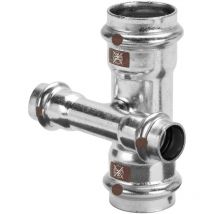 Kreuzstück mit sc Temponox 1748 in 18x15mm Stahl nichtrostend - Viega