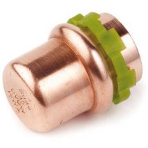 Kupfer Pressfitting Sudo-Press Stopfen 15 mm Kontur v dvgw