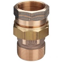 Viega Rohrverschraubung 3331 flachdichtend in R3/8 x Rp3/8 Rotguss