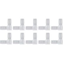 Vielseitiger 90-grad-schlauchverbinder Aus Kunststoff – Robuster Pe-adapter Für Aquarien Und Labore – Ideal Für 4-mm-winkelstücke – Verschleißfest Und