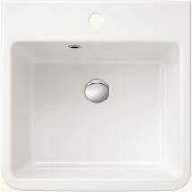 Sanindusa - vier buanderie bac à laver céramique blanc utility 510x500