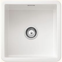 Évier céramique blanc Sanindusa VALET 1 bac 46x46 cm
