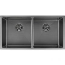 Kroos - vier de cuisine double 855 mm - gun métal brossé - Tilia