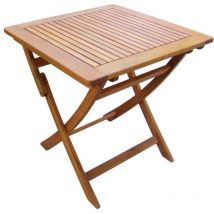 Viereckiger brauner Klapptisch aus Holz 70x70 cm