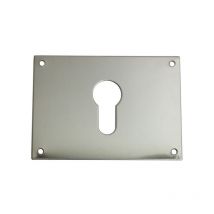 Viereckiger Eingang 1281 Duval Bilcocq 90x65 mm - Edelstahl poliert - Schlüssel i - 35-0621-3652