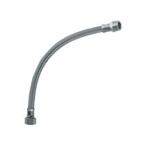 Flexible sanitaire – Flexible d'évier M3/8-F3/8 – Caoutchouc spécial, Acier inoxydable AISI 304, Laiton chromé – MRG