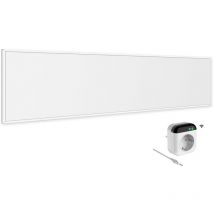 Viesta - CF360 120x30 Pannello ad infrarossi per riscaldamento Bianco - 360 Watt + Termostato TH70 wifi