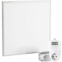 Viesta CF360 60x60 cm panneau de chauffage Crystal Carbon (dernière technologie) infrarouge panneau radiateur ultra mince chauffage mural blanc - 360
