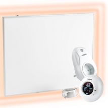 Viesta - Infrarot Wandheizung mit Thermostat [fernbedienung + wifi steuerung] – Infrarotheizung Wandmontage Heizkörper – Carbon Crystal Infrarot