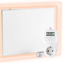 Viesta - Chauffage mural infrarouge avec thermostat [INCL.TH12 thermostat] – Radiateur mural à infrarouge–Chauffage infrarouge en cristal de