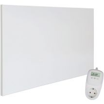 Viesta - Chauffage Infrarouge Mural avec Thermostat [incl. TH10 thermostat] – Radiateur Mural – Chauffage Infrarouge Carbon Crystal – Panneau