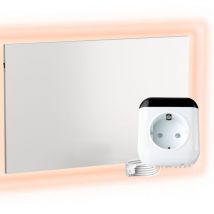 Chauffage mural infrarouge avec thermostat [télécommande + contrôle wifi] – Radiateur mural à infrarouge – Panneau infrarouge en cristal de carbone –