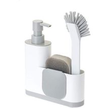 Vigar Monobloc - Set Di Lavello, 4 Pezzi, Colore: Bianco, 350 Mm, Plastica, Grigio