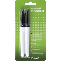 Filzschreiber für Magnettafeln 2 Stifte, schwarz Magnettafel & Pinnwand - Vigo