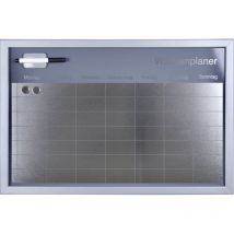 Vigo Magnettafel Wochenplaner Metalloptik, 60 x 40 cm Magnettafel & Pinnwand