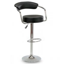 Vigo Barhocker – höhenverstellbar – 360° Drehfunktion – Kunstleder – verchromte Basis – ergonomisch – modernes Design