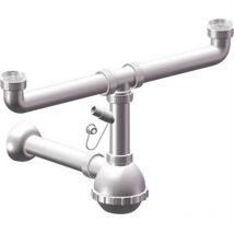 Siphon Flacon Pp 2 Réservoirs + 1 Raccord Blanc Mm 40 1'1/2