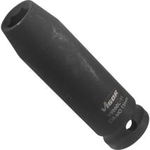 Douille à chocs ∙ longue ∙ V5550L-11 ∙ Carré creux 1/2 pouce (12,5 mm) ∙ Profil à 6 pans extérieurs ∙ Taille 11 mm