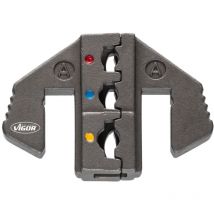 Vigor - Crimp-Einsatz a: für isolierte Kabelschuhe von 0,5 - 6,0 mm² (rot, blau, gelb)