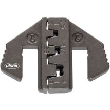 Crimp-Einsatz c: für offene, unisolierte Kabelschuhe von 0,5 - 6,0 mm² (Breite bis 6,3 mm) - Vigor