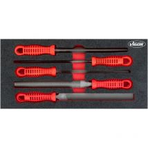 Vigor Feilen Satz 5-teilig 393 mm x 188 mm x 35 mm 810 g Werkzeug für Oberflächenbearbeitung