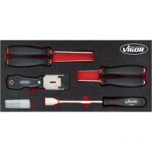 Scraper set ∙ V5017 ∙ l x w x h: 393 mm x 188 mm x 35 mm ∙ Numero utensili: 16