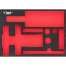 Vigor - Weichschaumeinlage ∙ leer ∙ V7265-L ∙ l x b x h: 393 mm x 282 mm x 35 mm